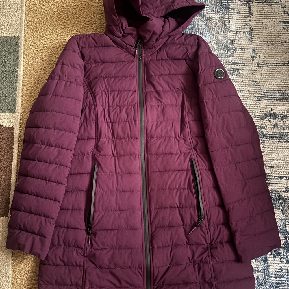Nautica Women's Hooded Puffer Jacket - Deep Purple